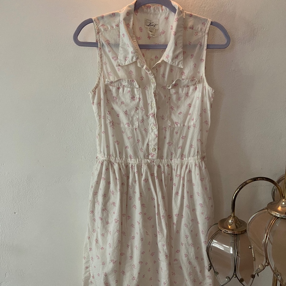 Levi's Pink and White Floral Dress